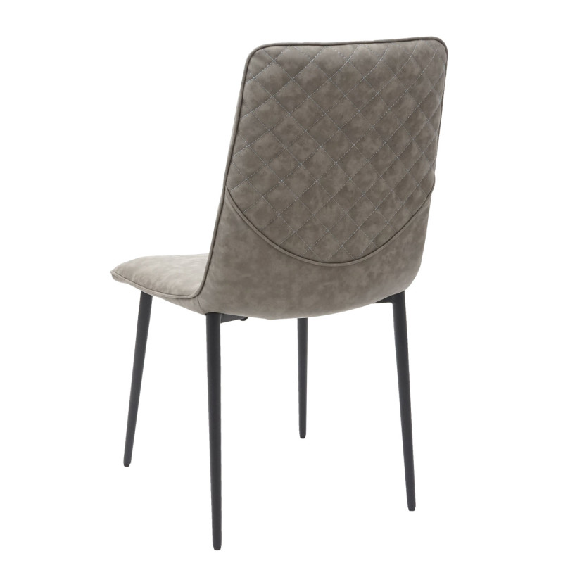 2x chaise de salle à manger , vintage - tissu/textile, kaki