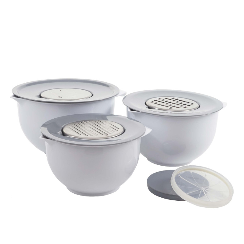 Set des râpes râpe de cuisine, coupe-légumes, terrine, coupe à servir, 11 pieces, plastique