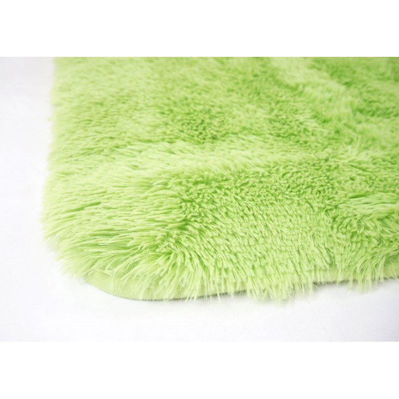Tapis à poils longs harmony vert clair