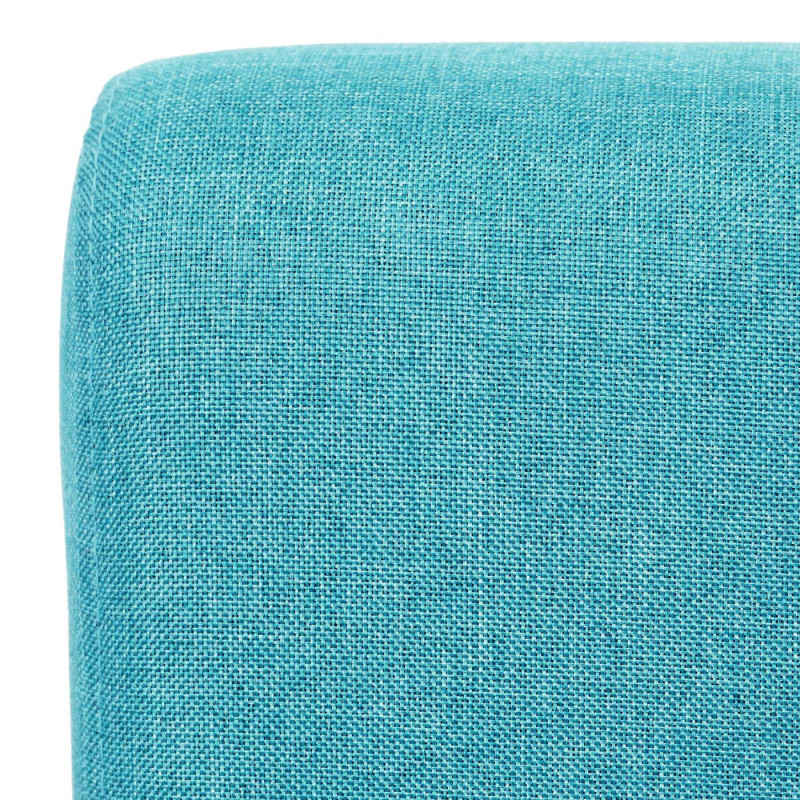 2x chaise de salle à manger fauteuil lounge, tissu/textil - pétrole