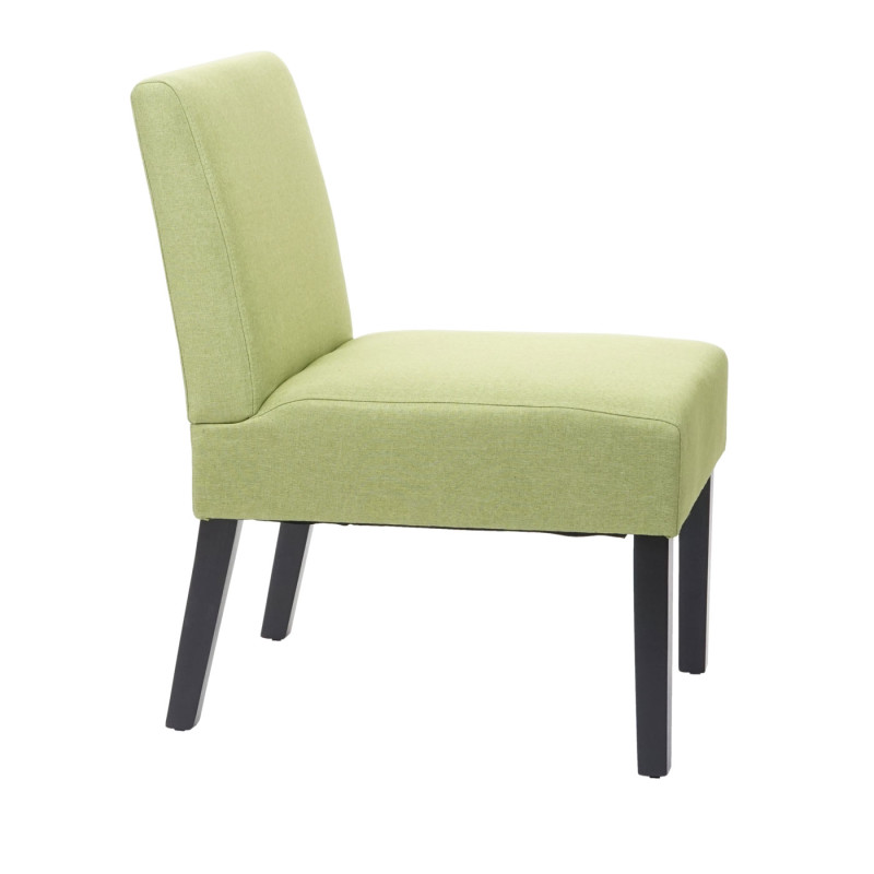 2x chaise de salle à manger fauteuil lounge, tissu/textil - vert