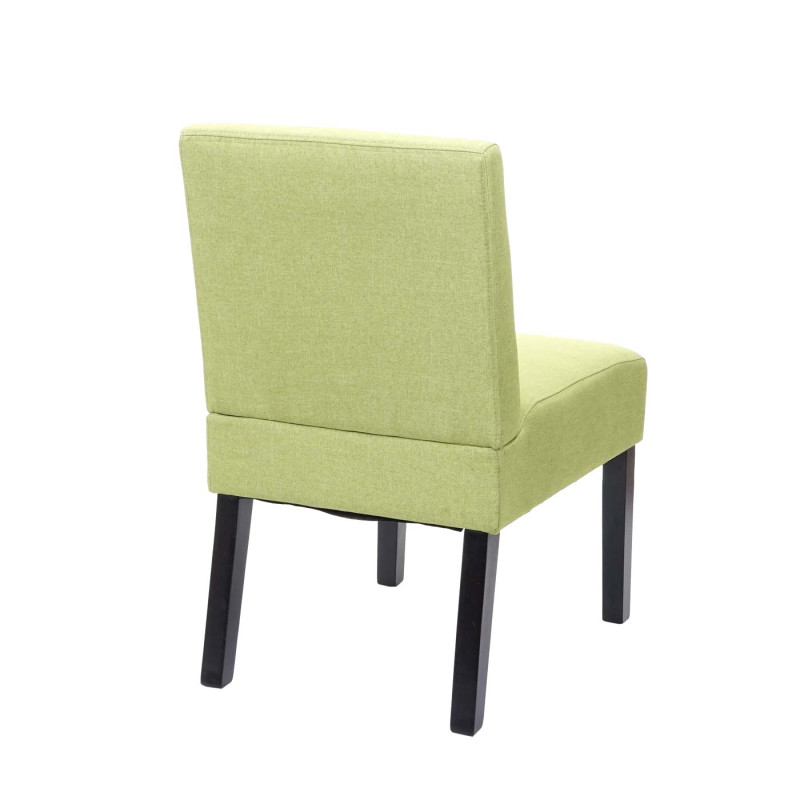 2x chaise de salle à manger fauteuil lounge, tissu/textil - vert