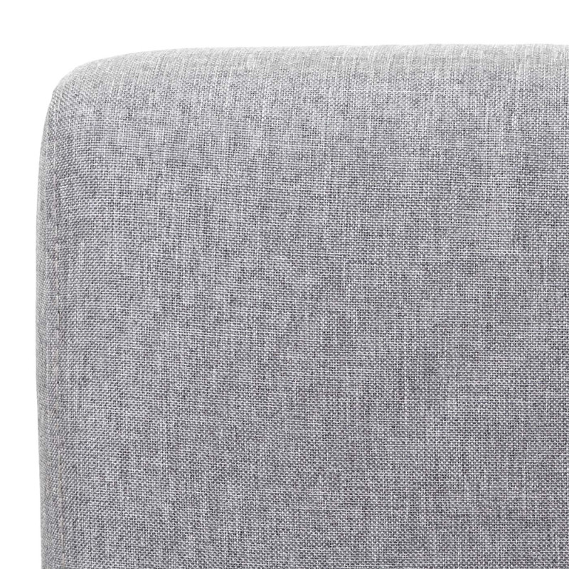 2x chaise de salle à manger fauteuil lounge, tissu/textil - gris