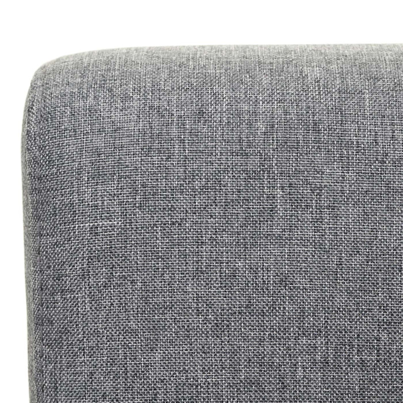 2x chaise de salle à manger fauteuil lounge, tissu/textil - gris foncé