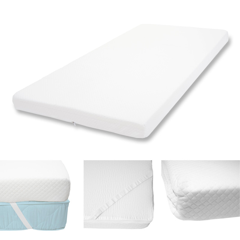 10cm Surmatelas en mousse à froid Couvre-matelas, housse de matelas - 90x200cm