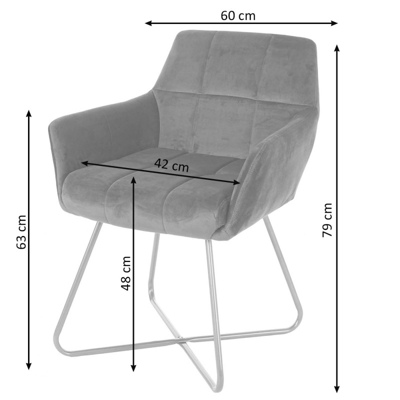 Chaise de salle à manger fauteuil de cuisine, design rétro, velours, pieds dorés - pétrole