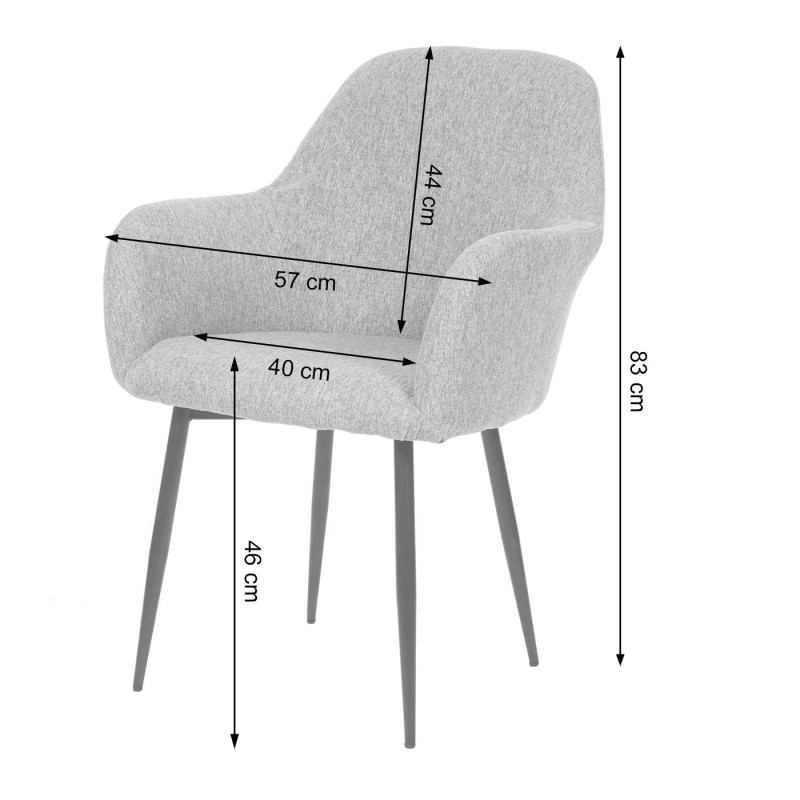 2x chaise de salle à manger fauteuil de cuisine, design rétro - velours noir, pieds dorés