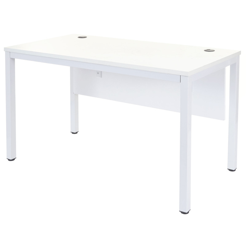 Bureau table d'ordinateur, blanc 76x120x60cm