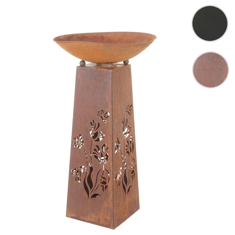 Colonne de feu four de jardin, brasero, patine 108x58x58 cm