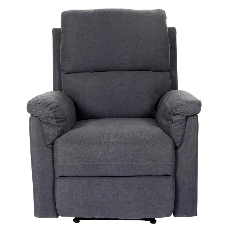 Fauteuil de télévision fauteuil de relaxation - tissu, gris foncé