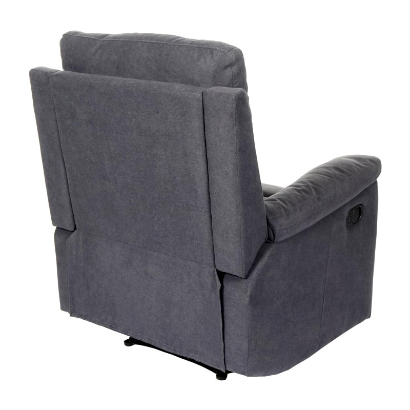 Fauteuil de télévision fauteuil de relaxation - tissu, gris foncé