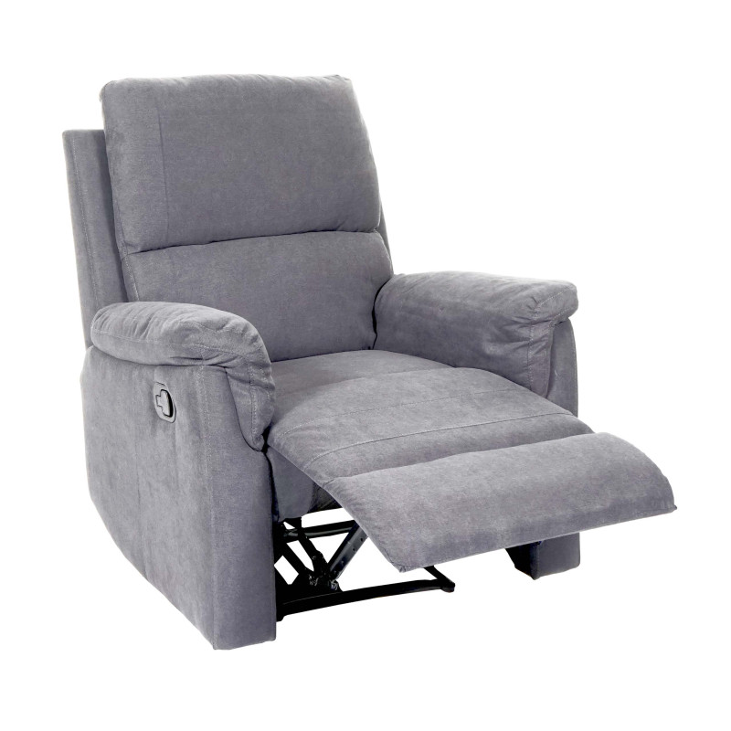 Fauteuil de télévision fauteuil de relaxation - tissu, gris clair