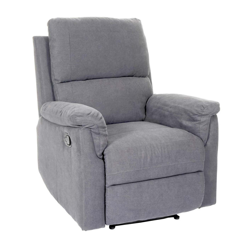 Fauteuil de télévision fauteuil de relaxation - tissu, gris clair