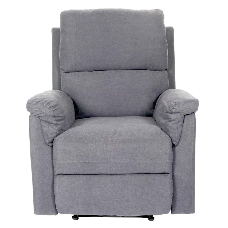 Fauteuil de télévision fauteuil de relaxation - tissu, gris clair