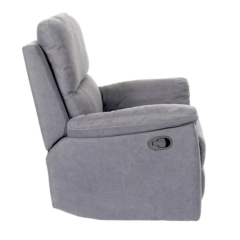 Fauteuil de télévision fauteuil de relaxation - tissu, gris clair