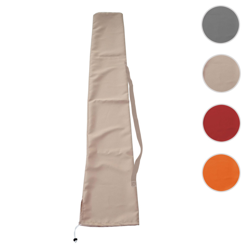 Housse de protection pour parasol jusqu'à 3x4m, gaine de protection avec cordelette - crème