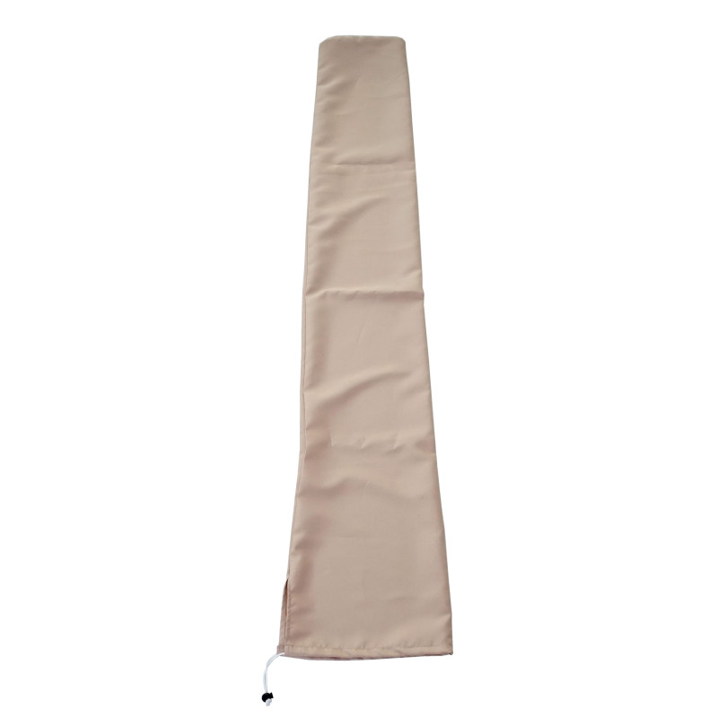 Housse de protection pour parasol jusqu'à 3m, gaine de protection avec cordelette - crème
