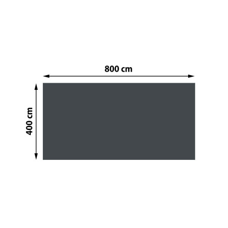 Revêtement pour piscine/pool, bâche thermique, épaisseur: 400 µm - rectangulaire, 8x4 m, noir