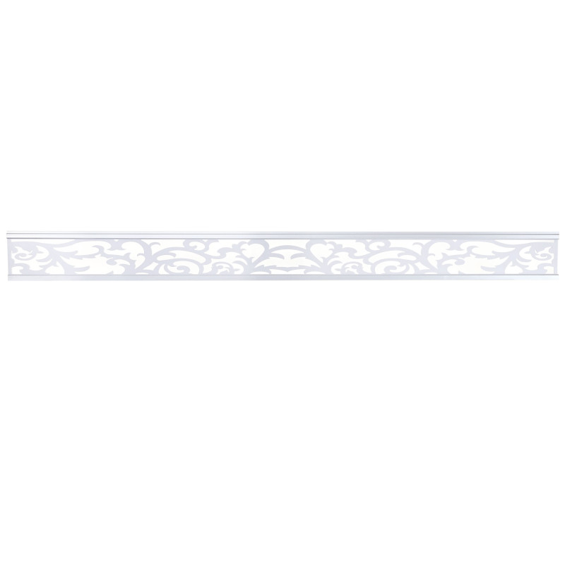 Panneau de décoration pour pare-vue en WPC Sarthe, 16x177 blanc