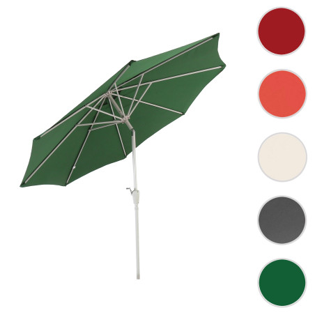 Parasol N19, parasol pour jardin, Ø 3m inclinable, polyester/alu 5 kg - anthracite