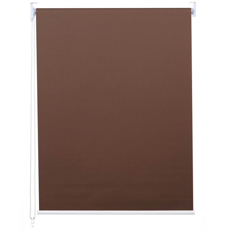 Store à enrouleur pour fenêtres, avec chaîne, avec perçage, isolation, opaque, 90 x 230 - marron