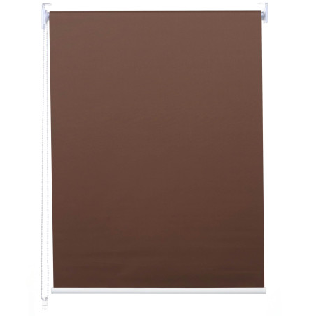 Store à enrouleur pour fenêtres, avec chaîne, avec perçage, isolation, opaque, 90 x 230 - marron