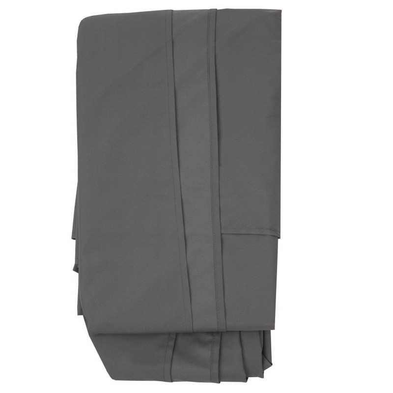 Enveloppe pour parasol gastronomie enveloppe de rechange, 5x5m (Ø7,2m) polyester - anthracite