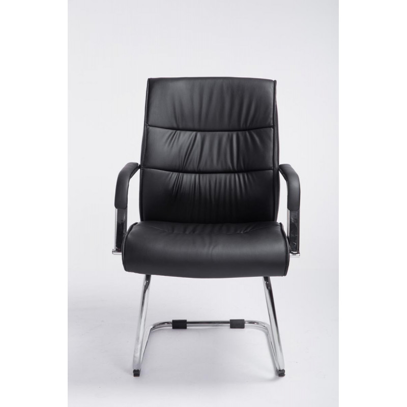 Chaise de conférence elegantos cuir noir