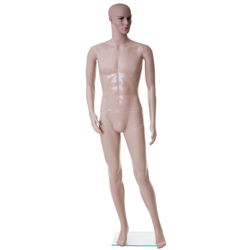Mannequin de vitrine masculin, homme, poupée de grandeur naturelle, déco, mobile 185cm