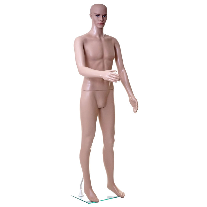 Mannequin de vitrine masculin, homme, poupée de grandeur naturelle, déco, mobile 185cm