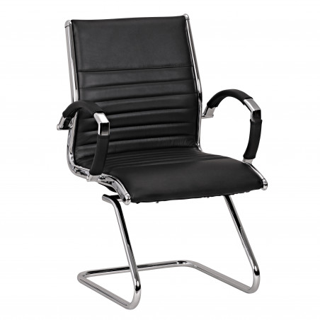 Chaise de conférence/visiteur madman en cuir