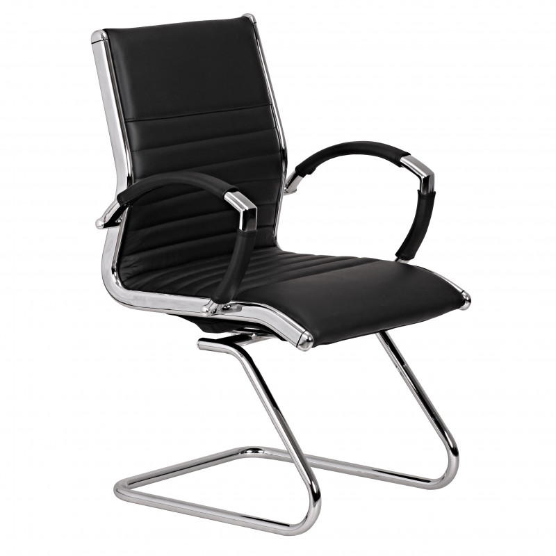 Chaise de conférence/visiteur madman en cuir