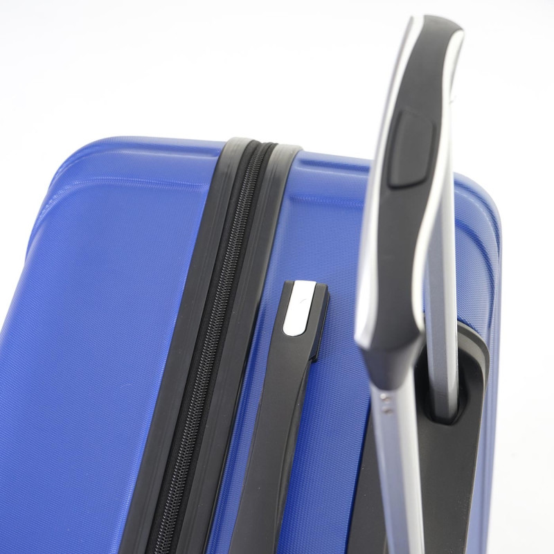 Lot de 3 valises valise rigide, valise à roulettes, bagages à main, hauteur 72/60/50cm - bleu, norme