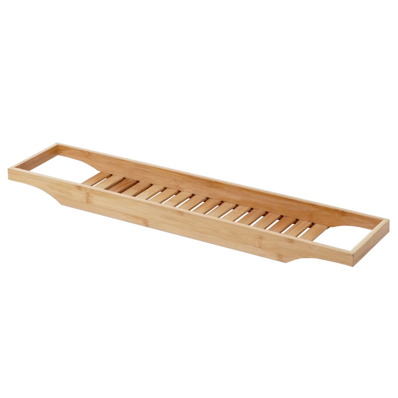 Planche pour baignoire rack de dépose, support baignoire, bambou 5x67x15cm