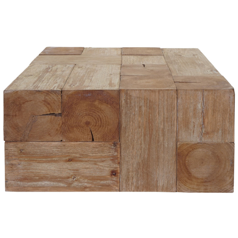 Table basse de salon table d'appoint, bois de sapin rustique massif - 30x60x60cm