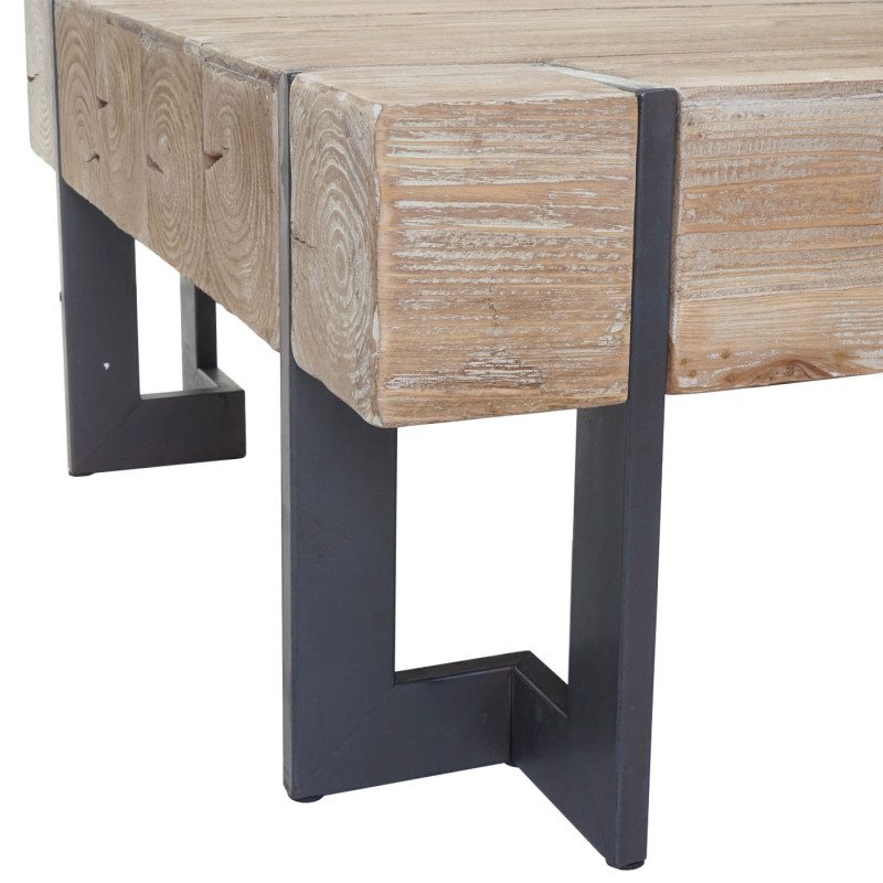 Table basse de salon table d'appoint , jardinière, bois massif de sapin rustique - 60x60cm