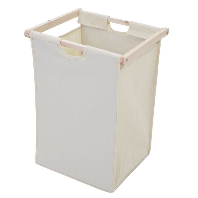 Étagère murale échelle de salle de bain panier à linge, étagère en bois de pin 152x41x35 cm, 39l