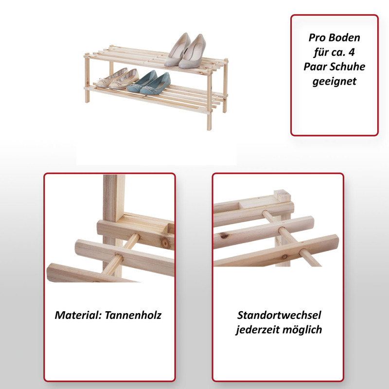 Meuble à chaussures - 2 étagères