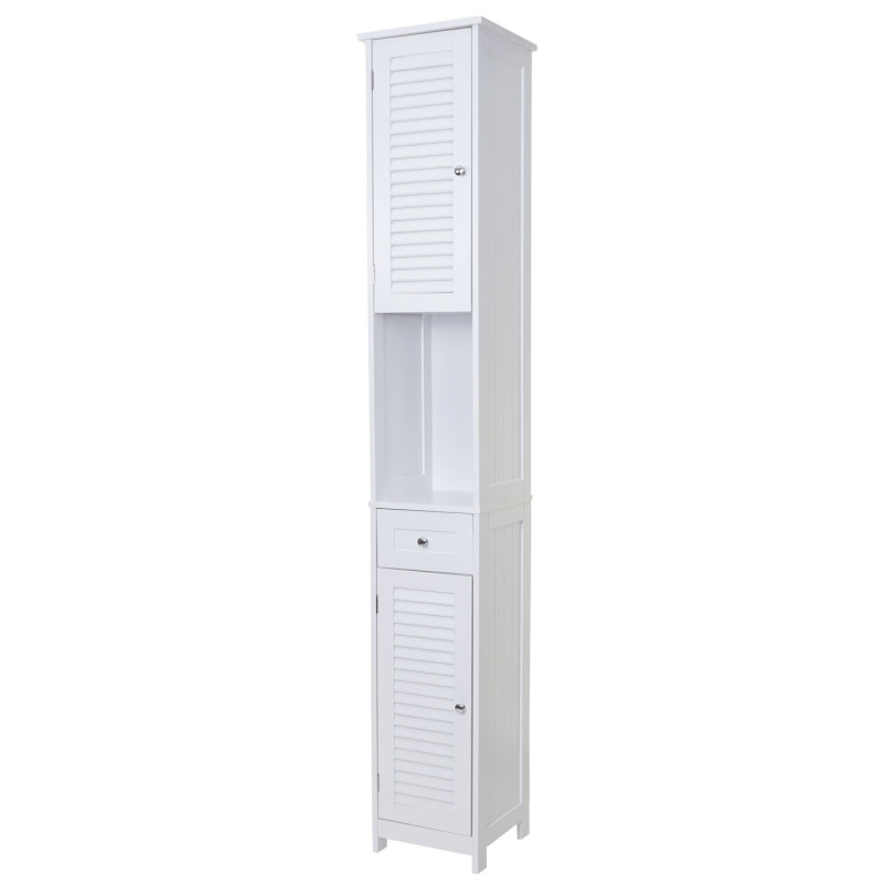 Armoire haute de salle de bains 196x32cm, blanc