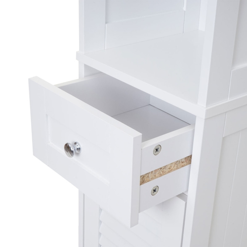 Armoire haute de salle de bains 196x32cm, blanc