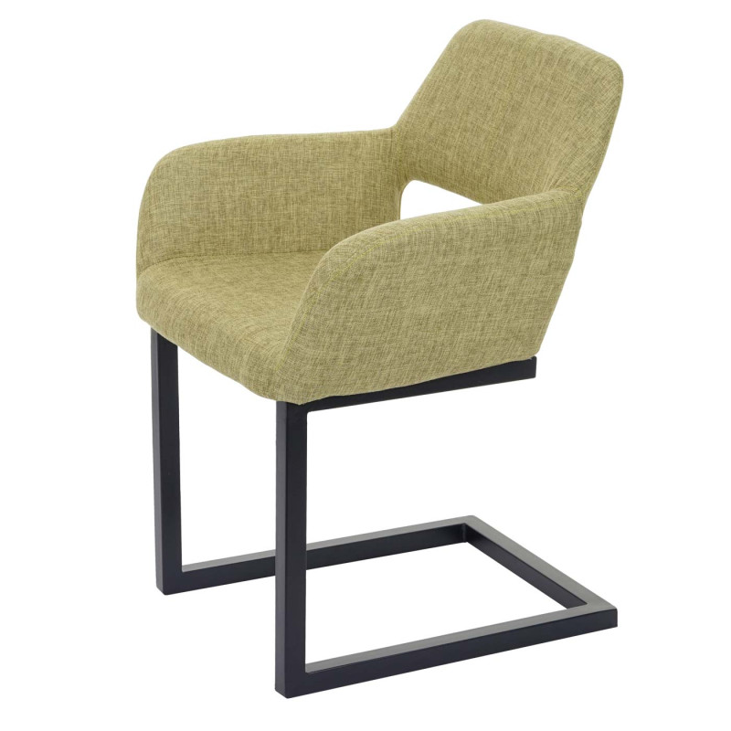 Chaise de salle à manger II, rétro - tissu, vert clair