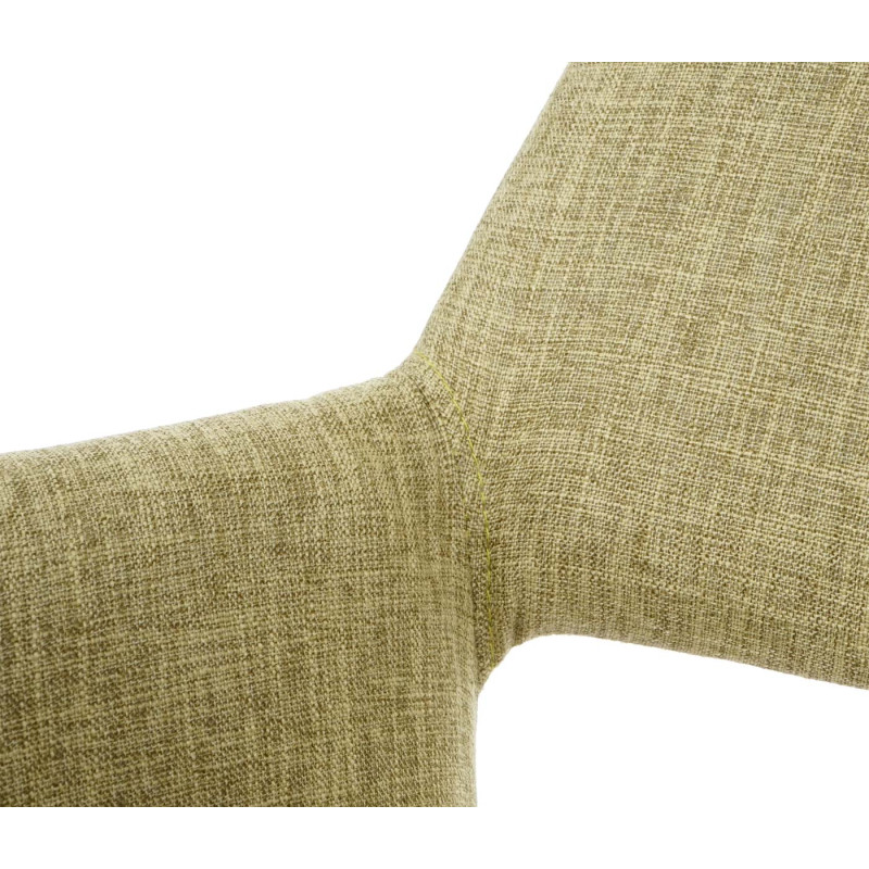 Chaise de salle à manger II, rétro - tissu, vert clair