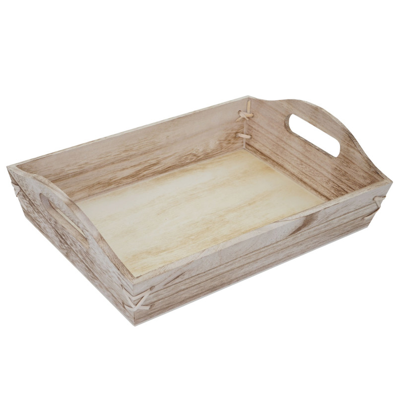 Lot de 3 plateaux de service - nature shabby