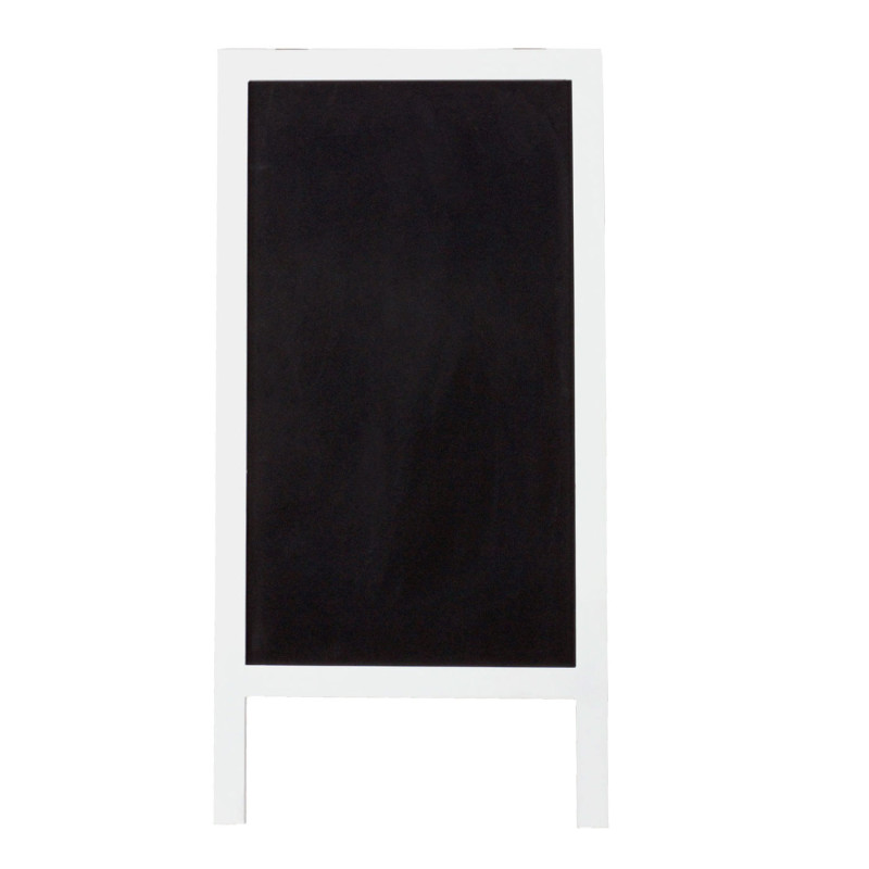 Panneau publicitaire XL 2 surfaces, pliable, 100x50cm - blanc
