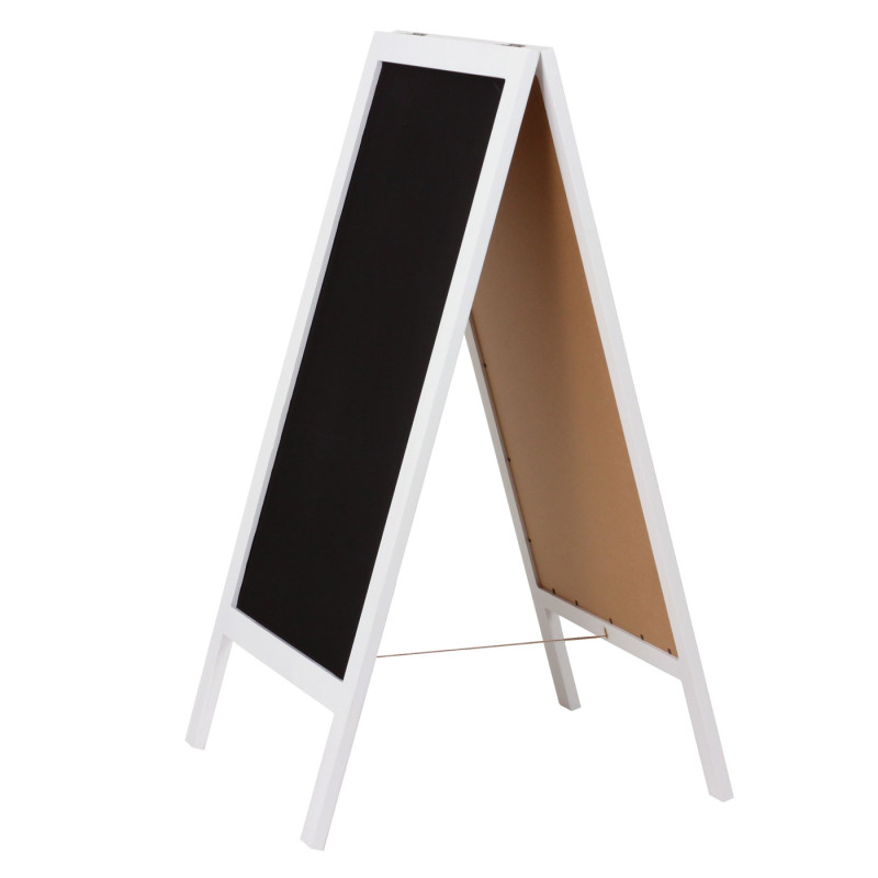 Panneau publicitaire XL 2 surfaces, pliable, 100x50cm - blanc