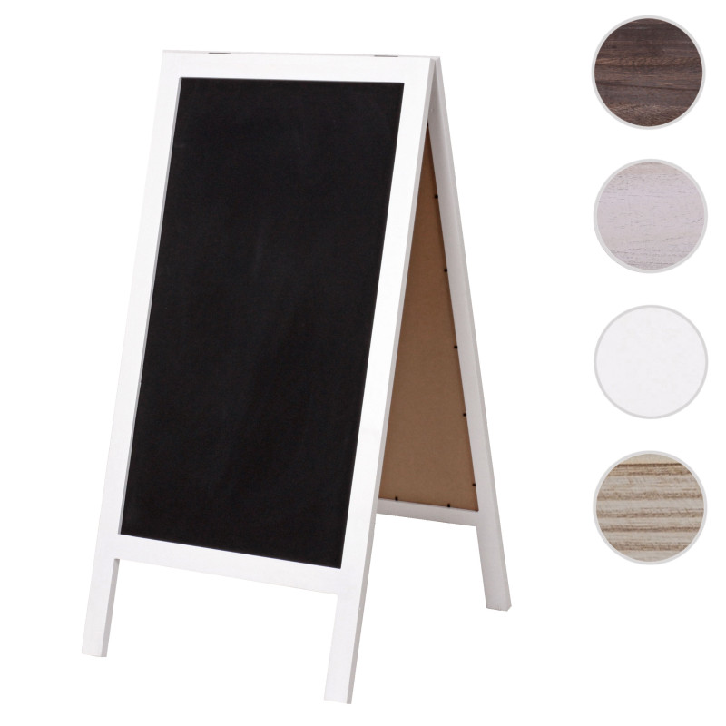 Panneau publicitaire XL 2 surfaces, pliable, 100x50cm - blanc