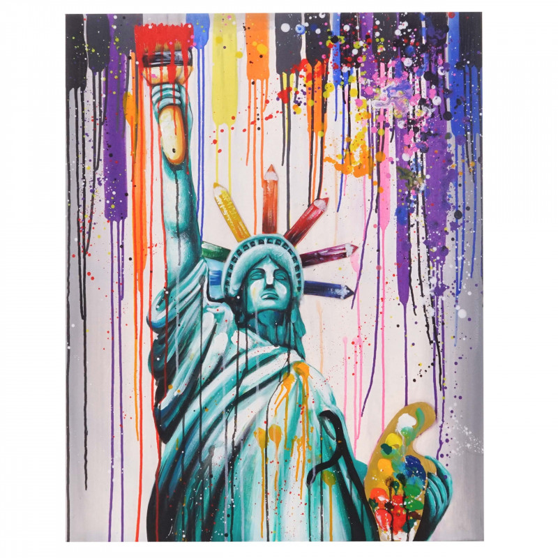 Peinture new york et la liberté colorée