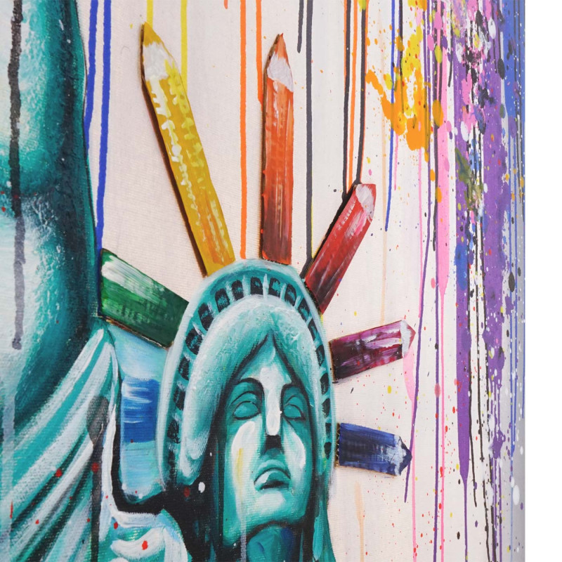 Peinture new york et la liberté colorée