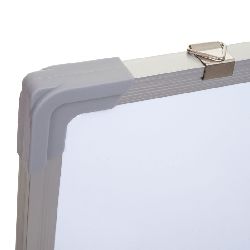 Tableau blanc magnétique, accessoires inclus - 110x80cm