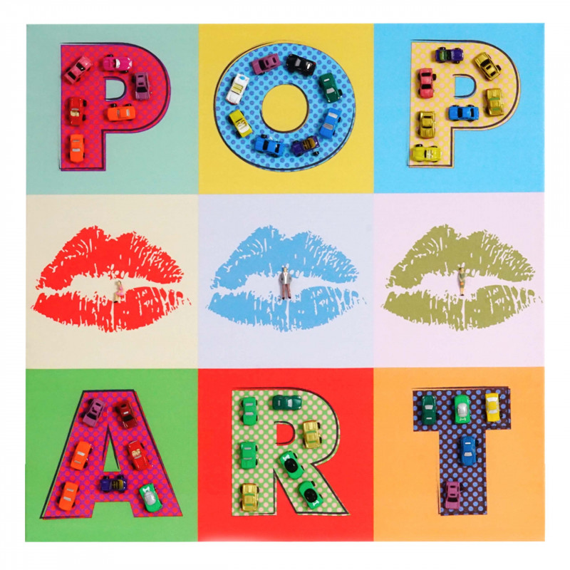 Peinture la pop art en 3d